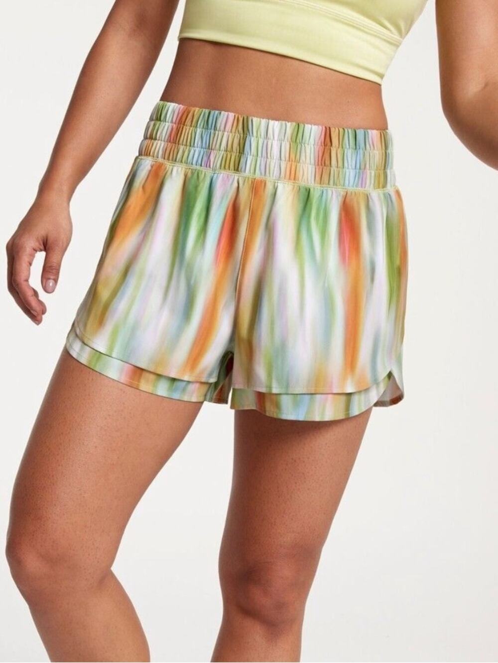 Calia Womens High Rise Step Up Shorts Size XL